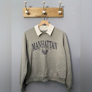 Gray Hollister sweater size medium (item#0016)